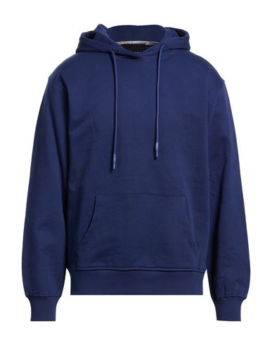 Man Sweatshirt Blue Size M Cotton
