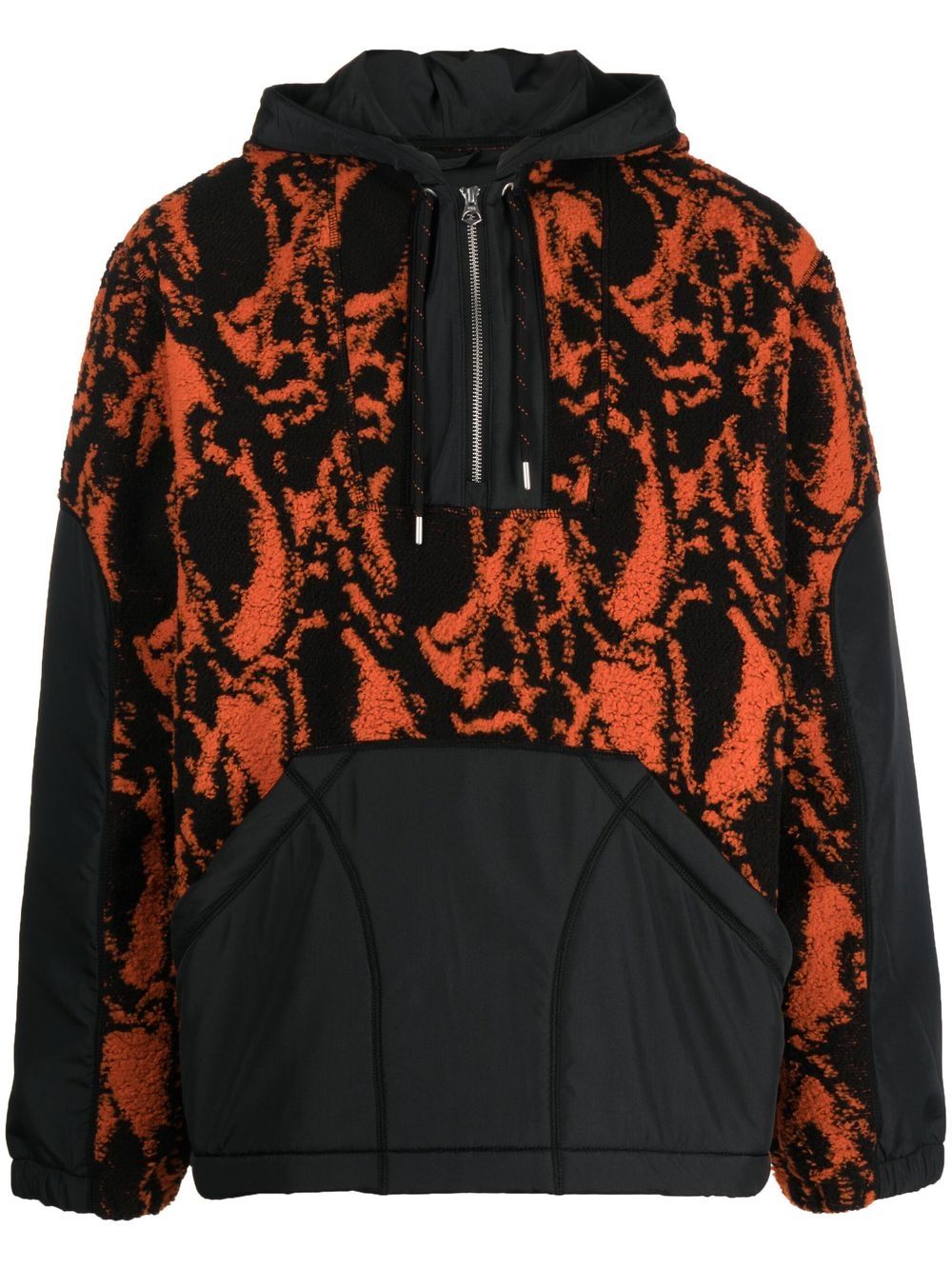 Pullover fleece jacket - Black