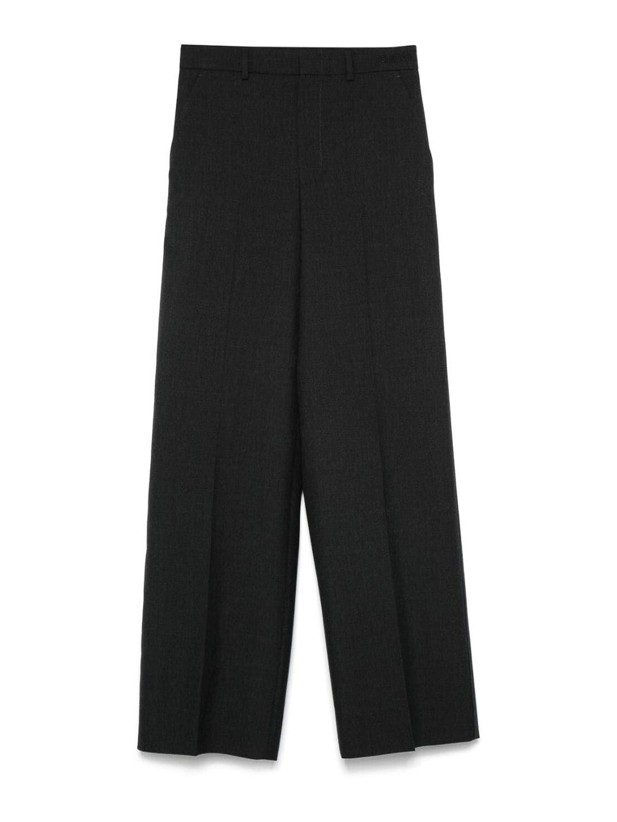 Wool gabardine trousers - Grey