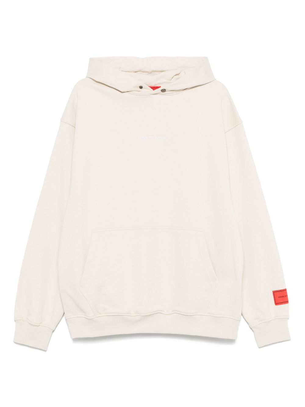Skull-print hoodie - Neutrals