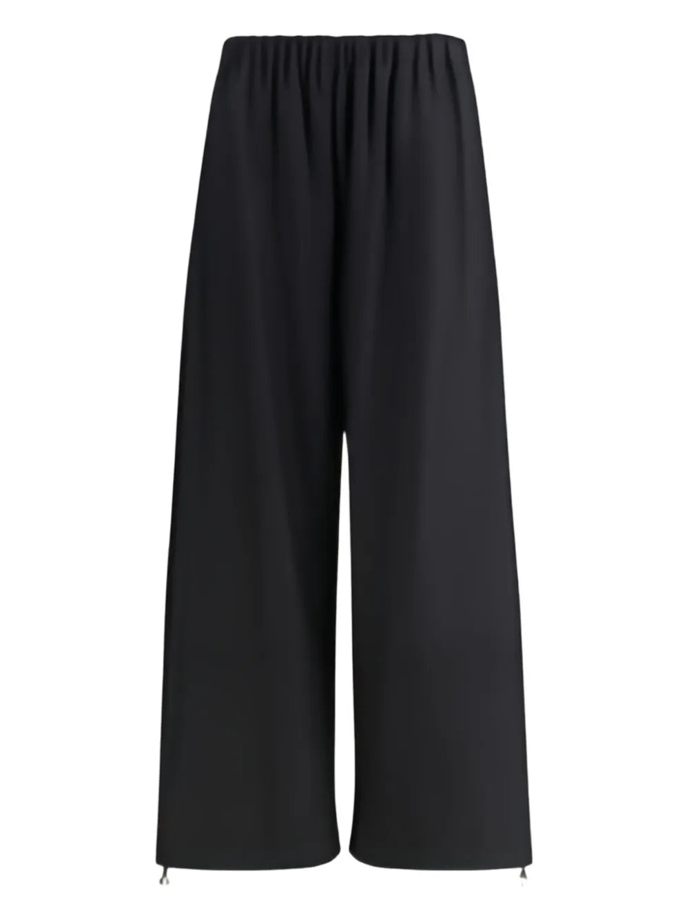 Elastic-Waist Trousers — Black