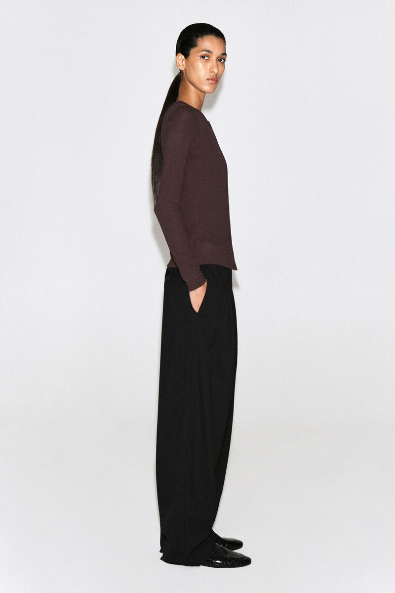 Jersey Cardigan Top