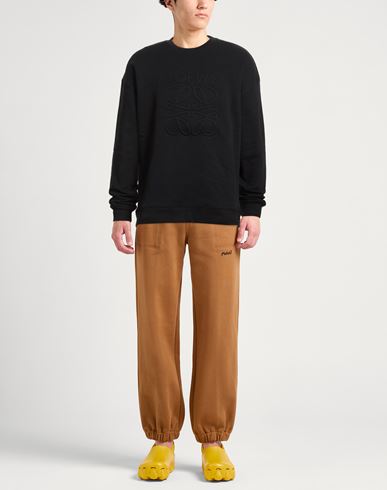 Man Sweatshirt Black Size L Cotton