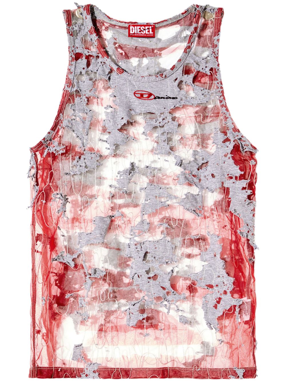X Damiano David T-Lifty tank top - Grey