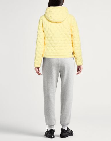 Woman Puffer Yellow Size 6 Polyester, Elastane