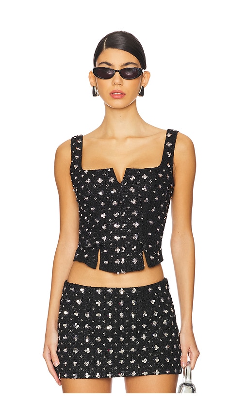 GUIZIO BIKINI-OBERTEIL MIT BUSTIER ARLO in Black. Größe XXS. Also in L, M, S