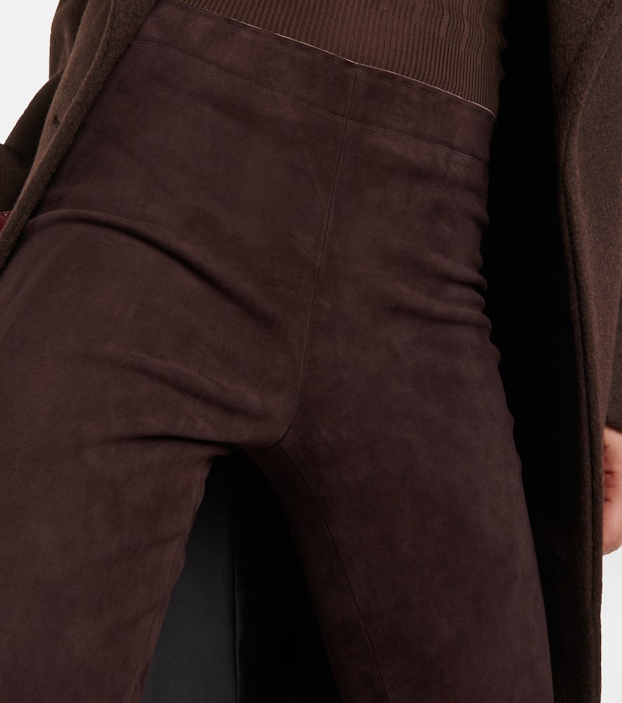 JP Twenty mid-rise bootcut suede pants