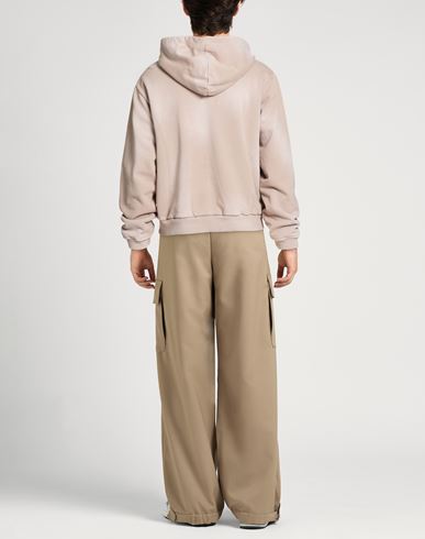 Man Sweatshirt Sand Size M Cotton