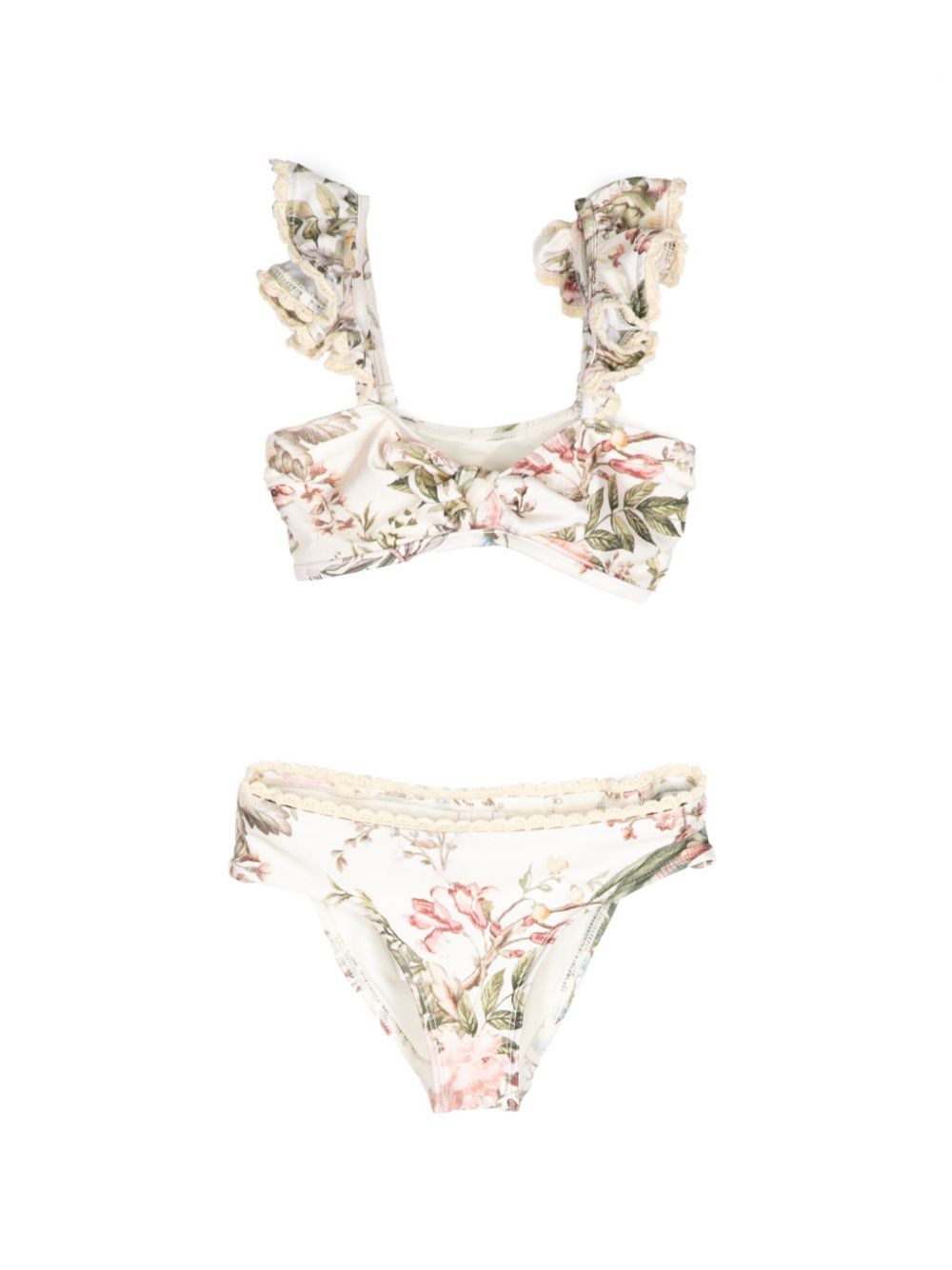Waverly floral-print bikini - Neutrals