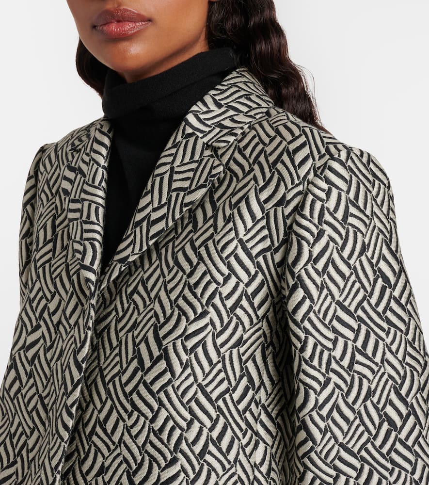 Lira cotton-blend jacquard blazer