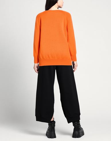 Woman Sweater Orange Size L Cashmere, Wool