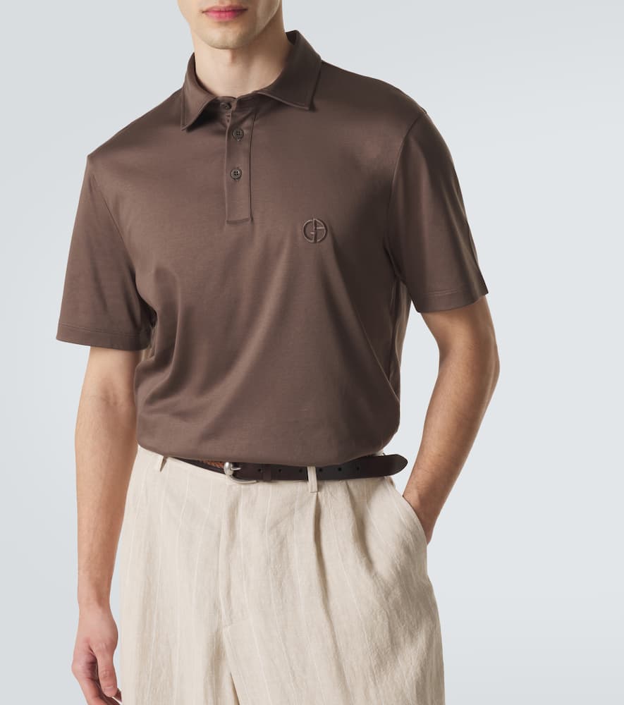 Logo cotton polo shirt