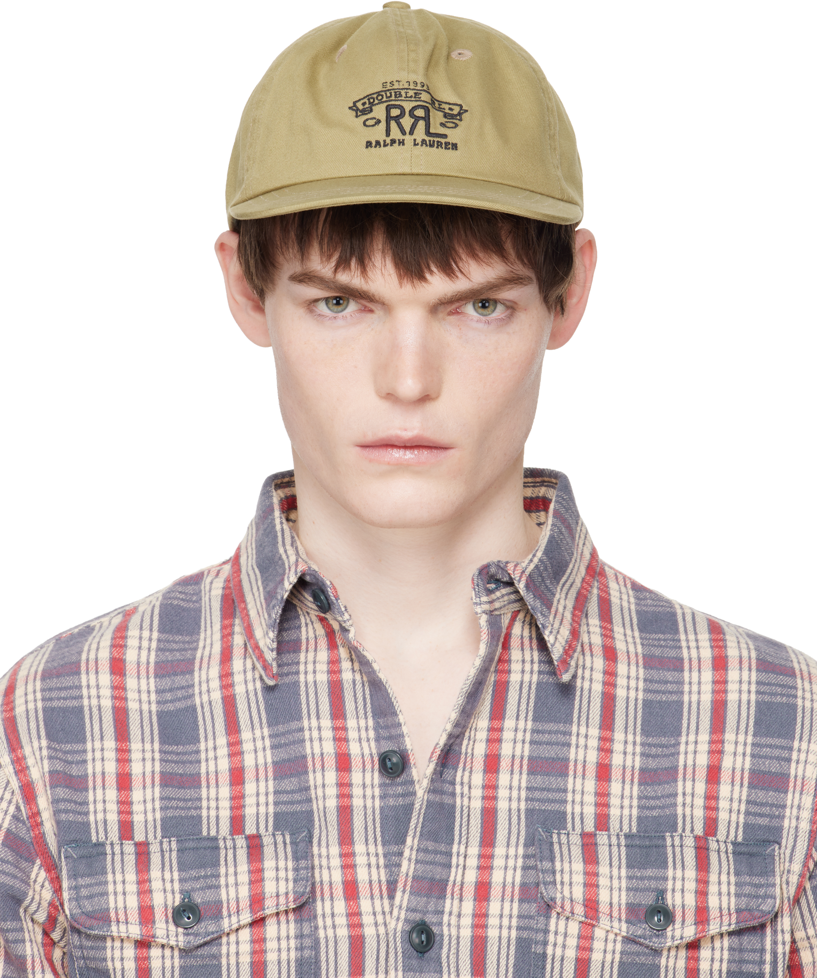 Beige Ranch Logo Twill Ball Cap