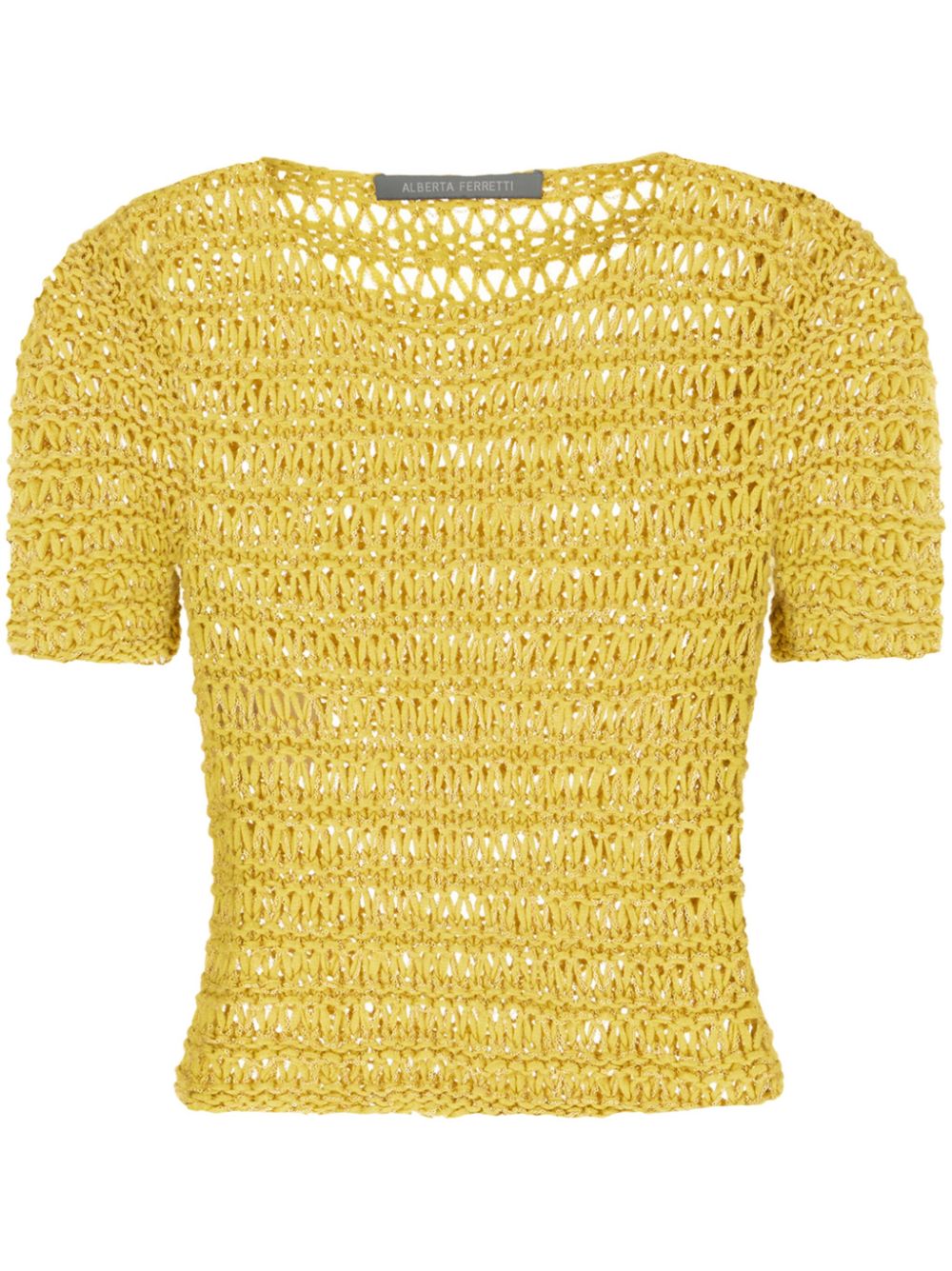 Chain link-detail knitted top - Neutrals