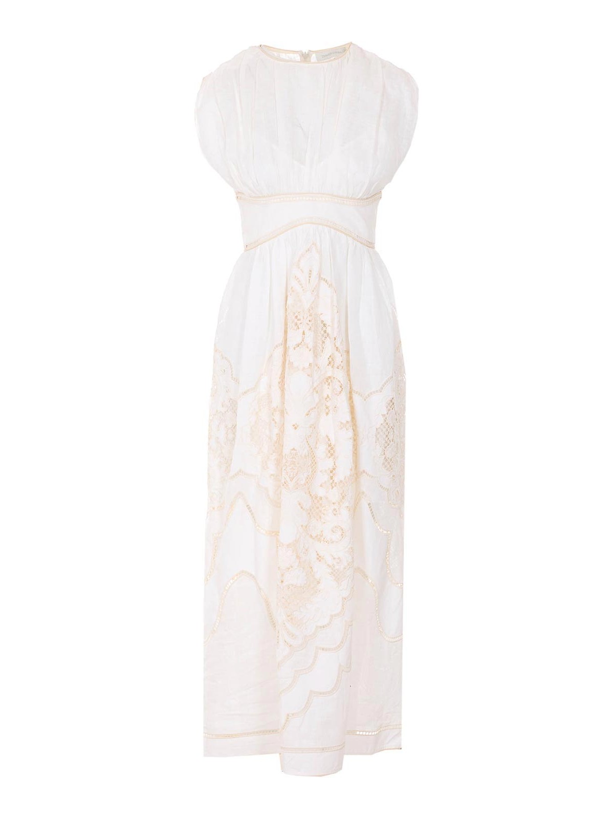 Cream Daylight Waisted Dress