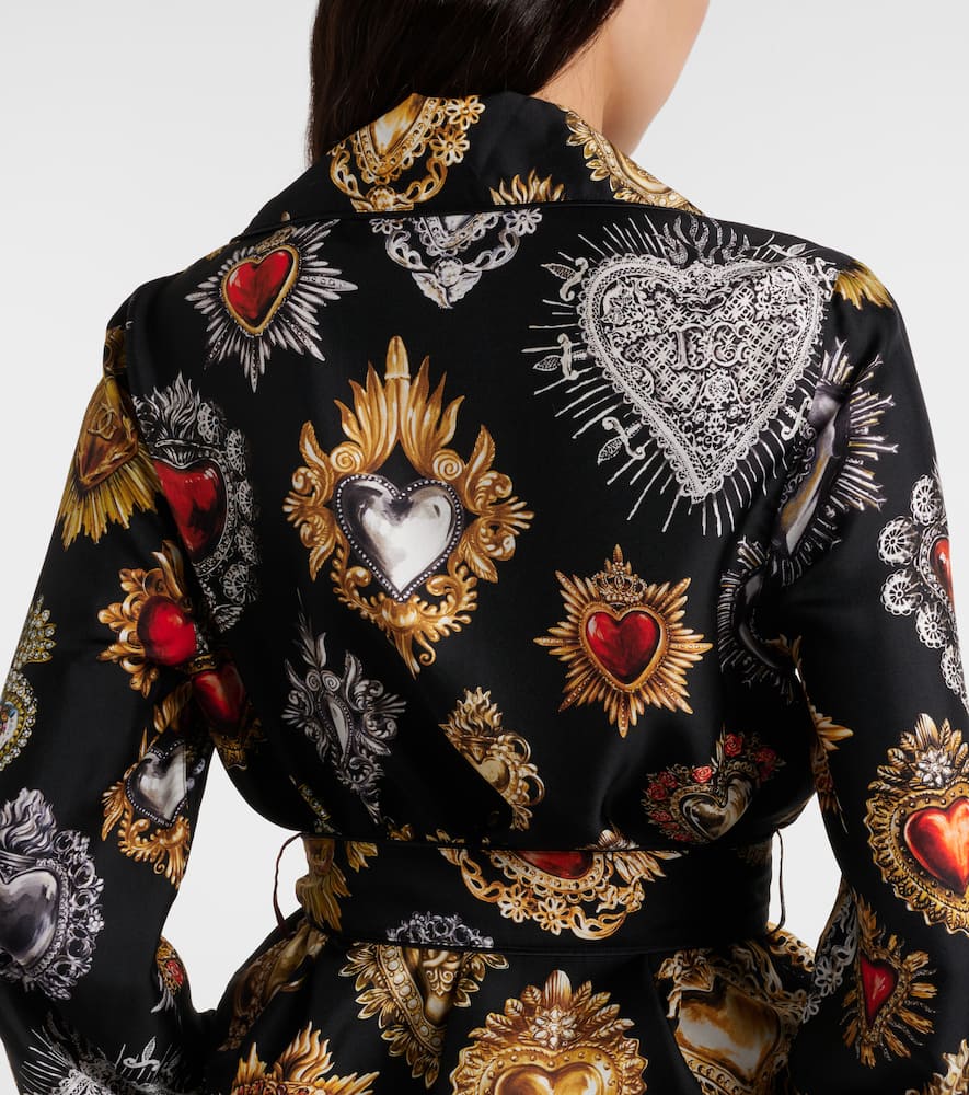 Devotion belted silk twill shirt