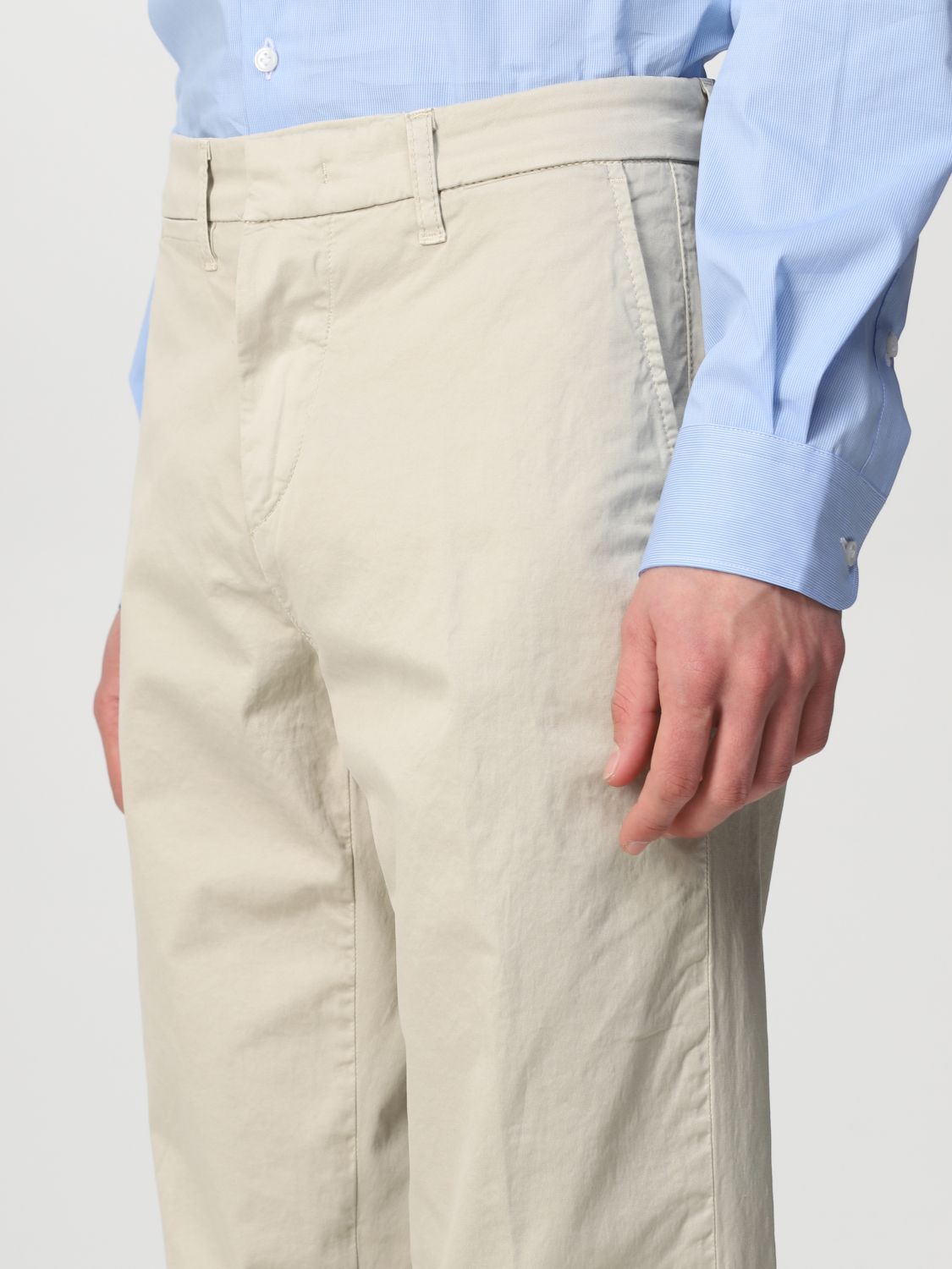 Pants in stretch cotton