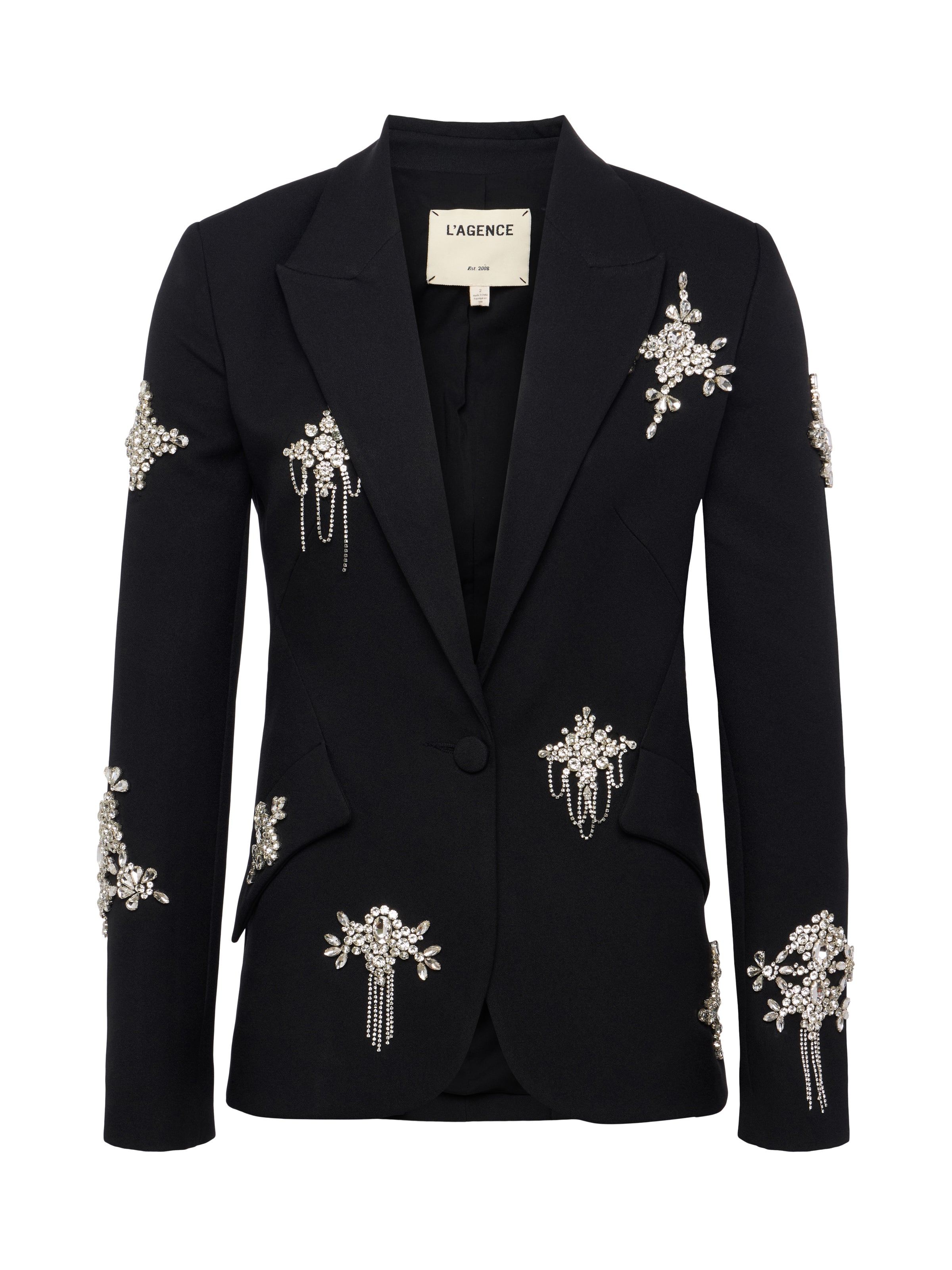 Chamberlain Blazer In Black/Crystal