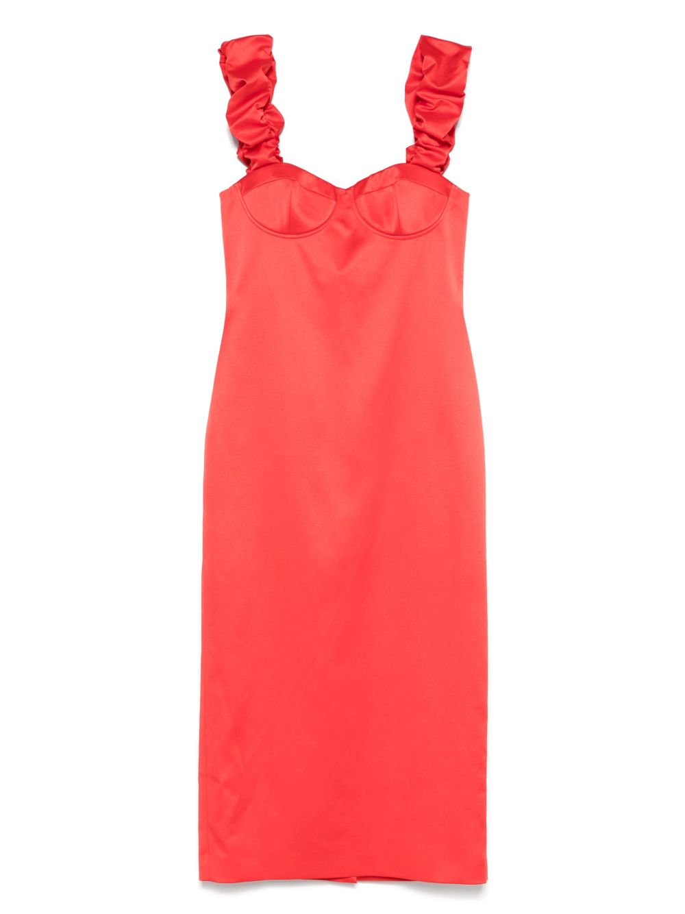 MOSCHINO JEANS stretch-design midi dress - Red