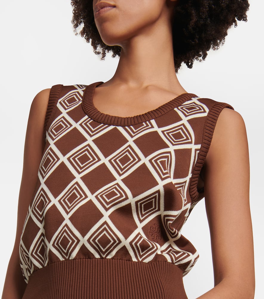 Tory Sport Jacquard vest