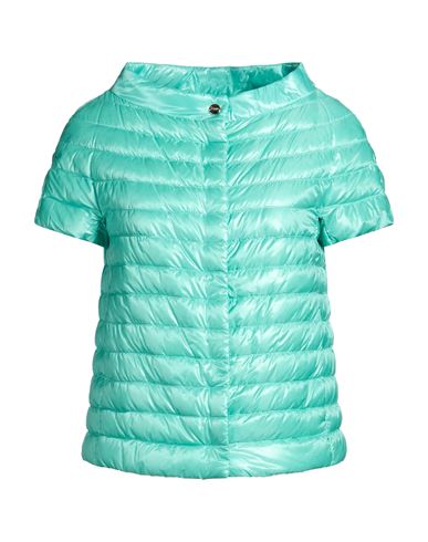 Woman Puffer Turquoise Size 8 Polyamide, Cotton, Acetate