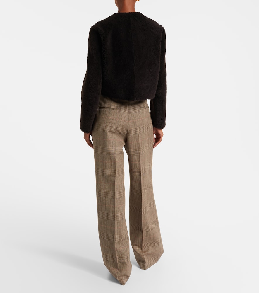 Soft Touch cropped reversible leather jacket