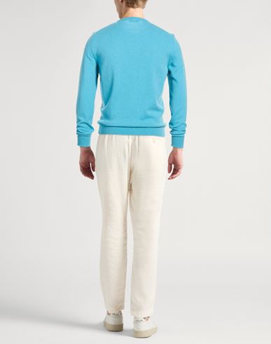 Man Sweater Light blue Size 38 Cashmere