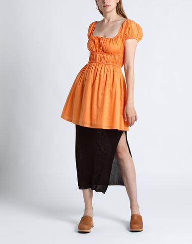 Viola Mini Dress Woman Short dress Orange