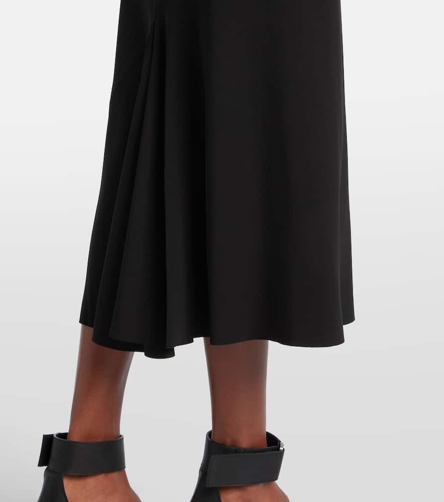 Charmeuse midi skirt