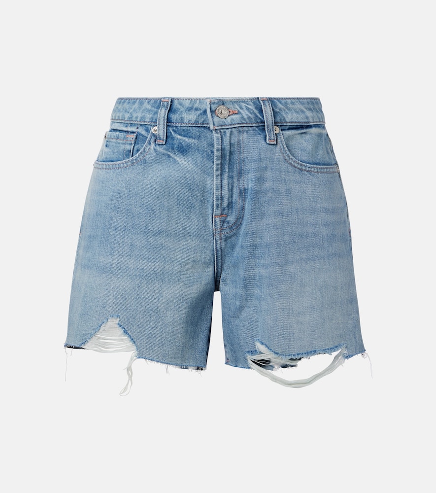 Monroe distressed denim shorts