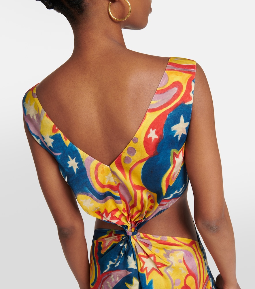 Printed midi dress