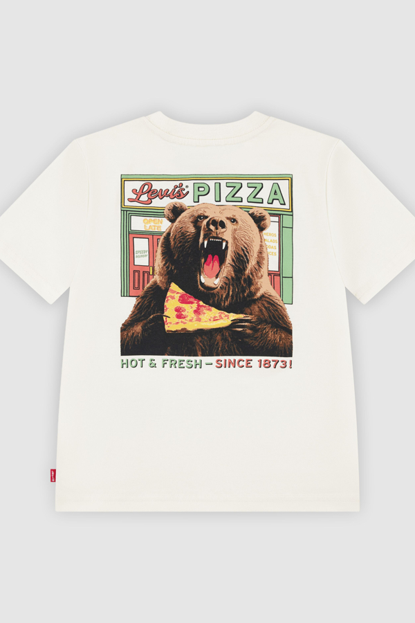 Kids Pizza Loving Bear Tee