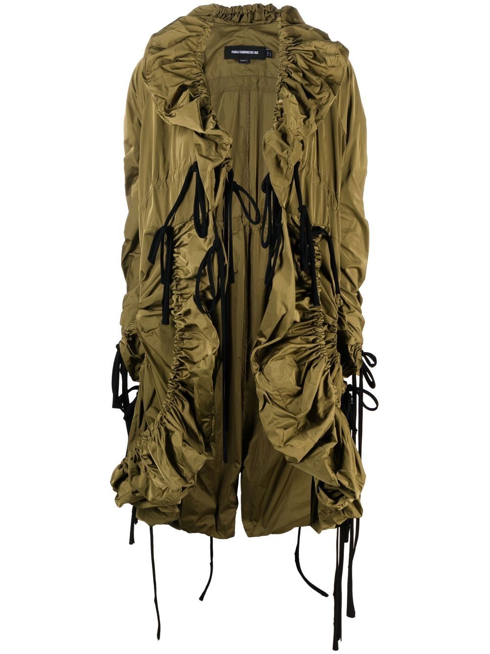 Drapey ruffled parka - Green