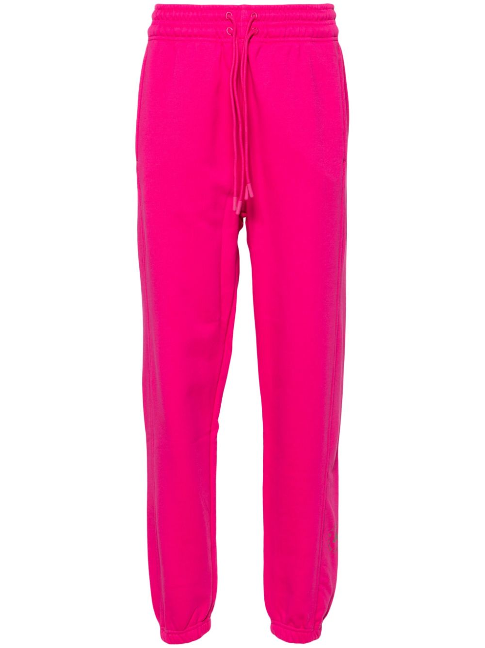 Tapered-leg cotton track pants - Pink