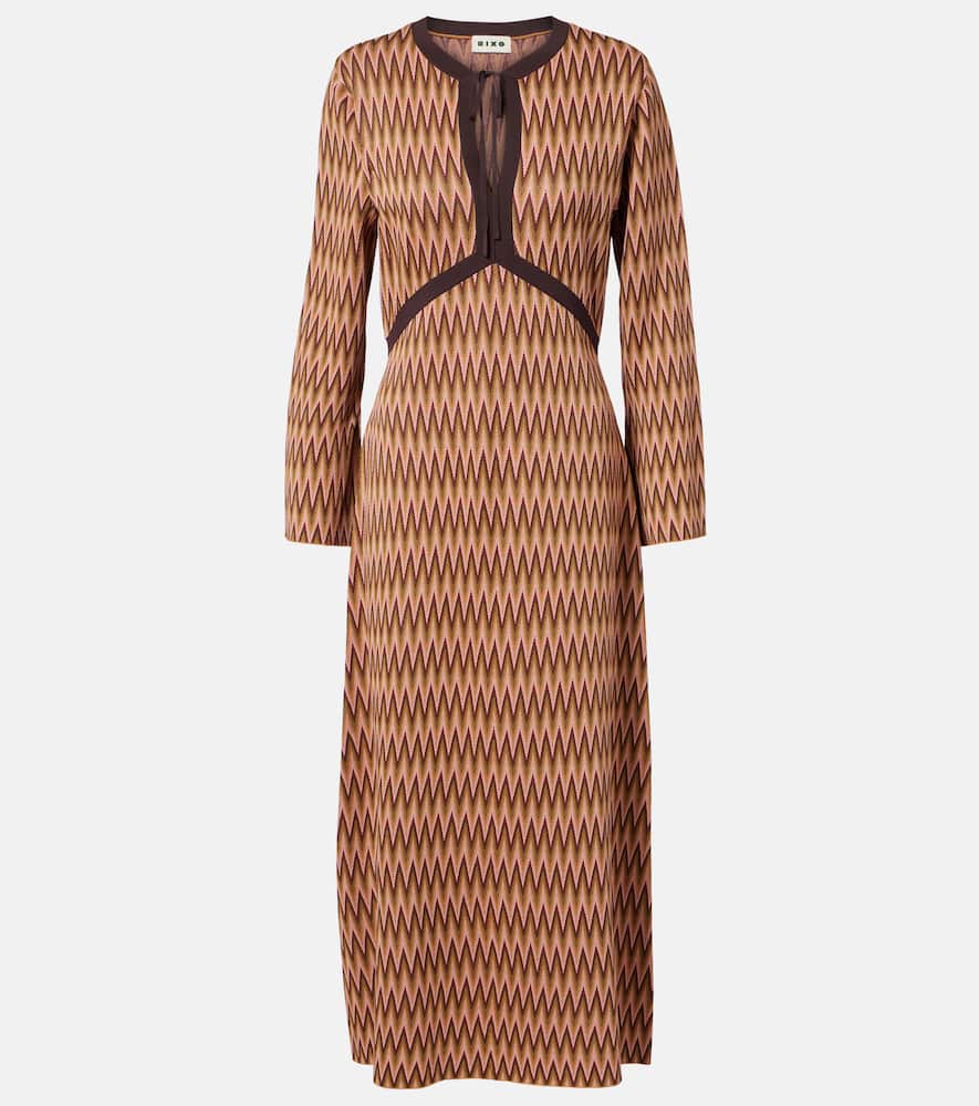 Pamela jacquard midi dress
