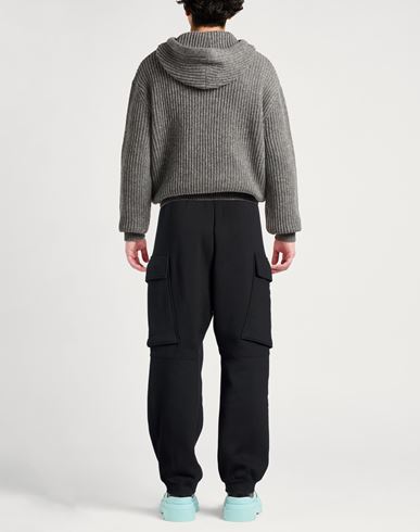 Man Pants Black Size M Cotton, Polyester