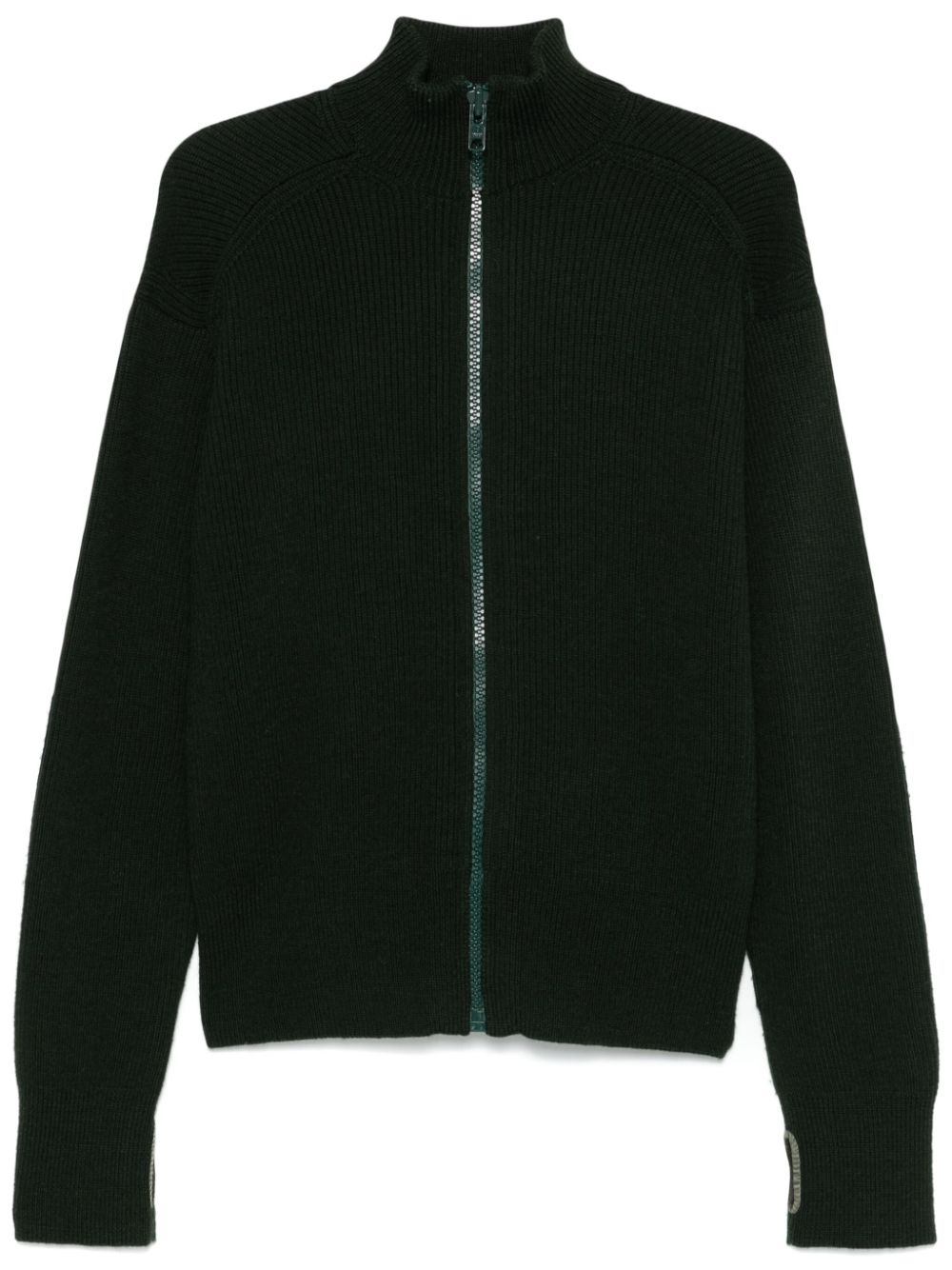 2000s wool cardigan - Green