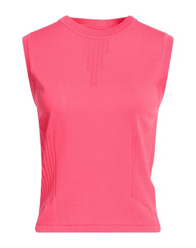 Woman Sweater Coral Size L Viscose, Nylon