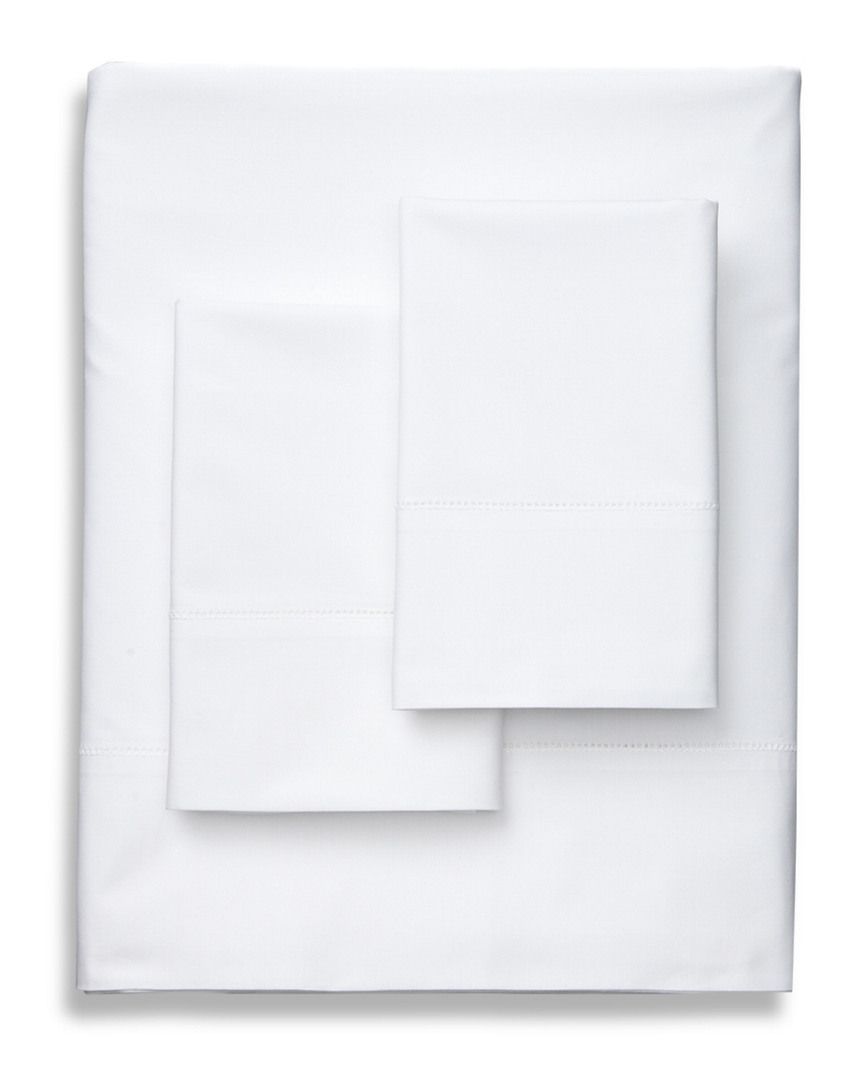 Lux Percale White Sheet Set
