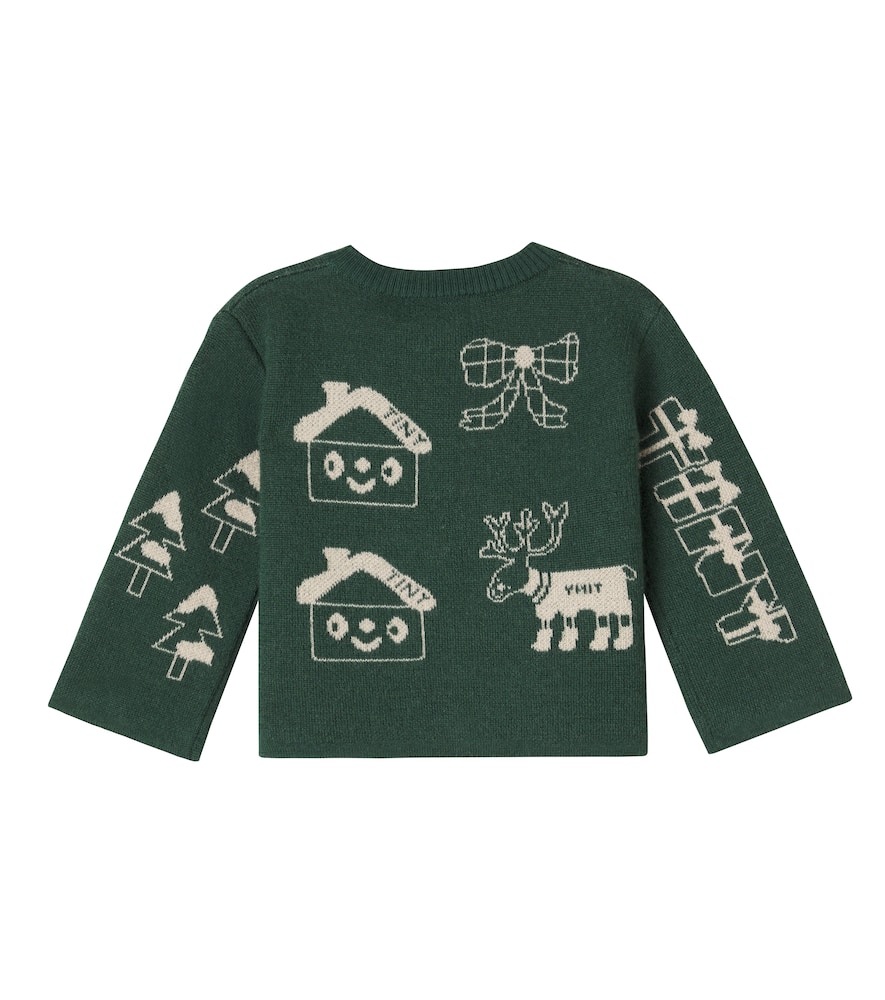 Baby Tiny Town wool-blend cardigan