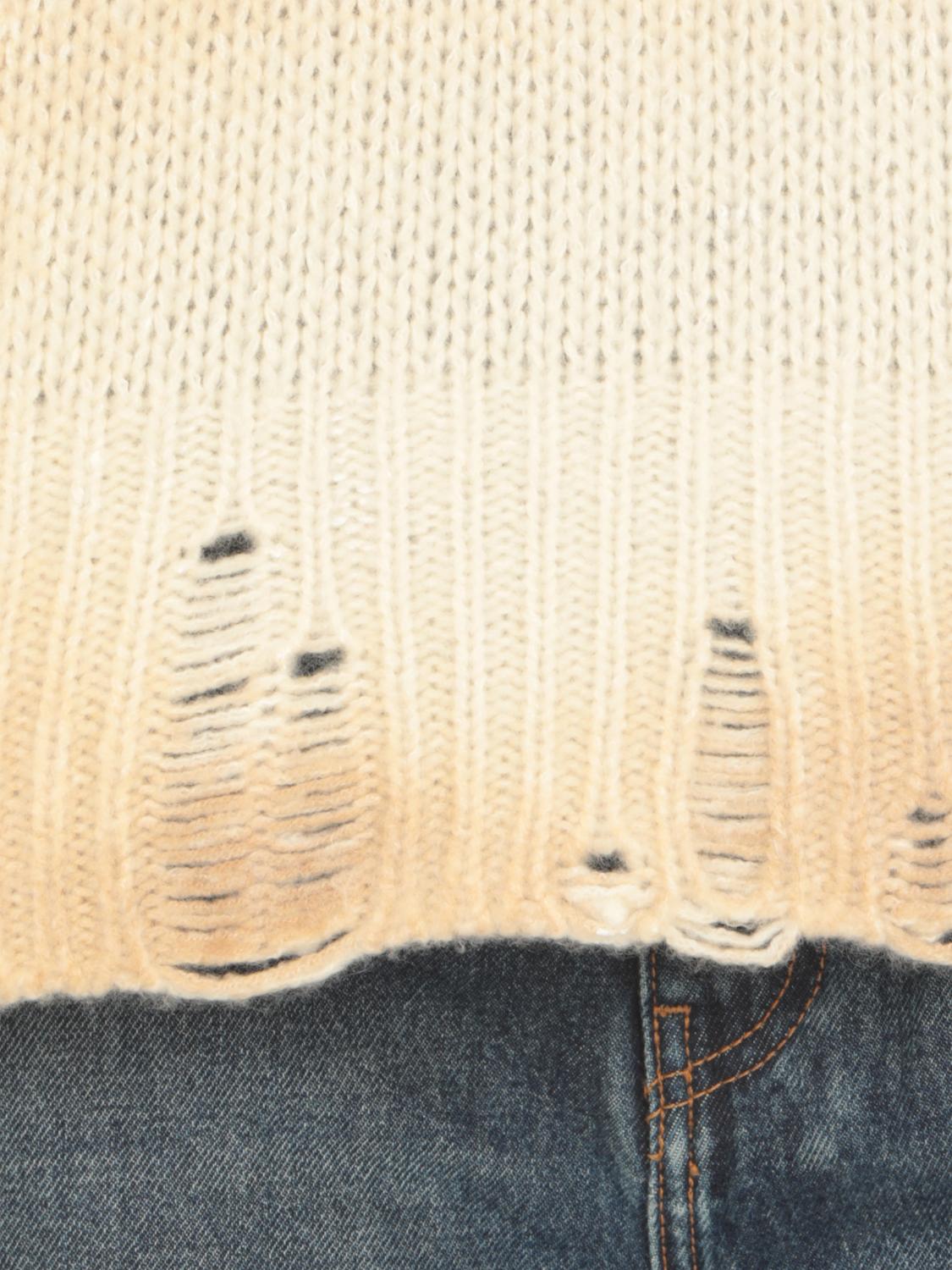Bleached sweater - White