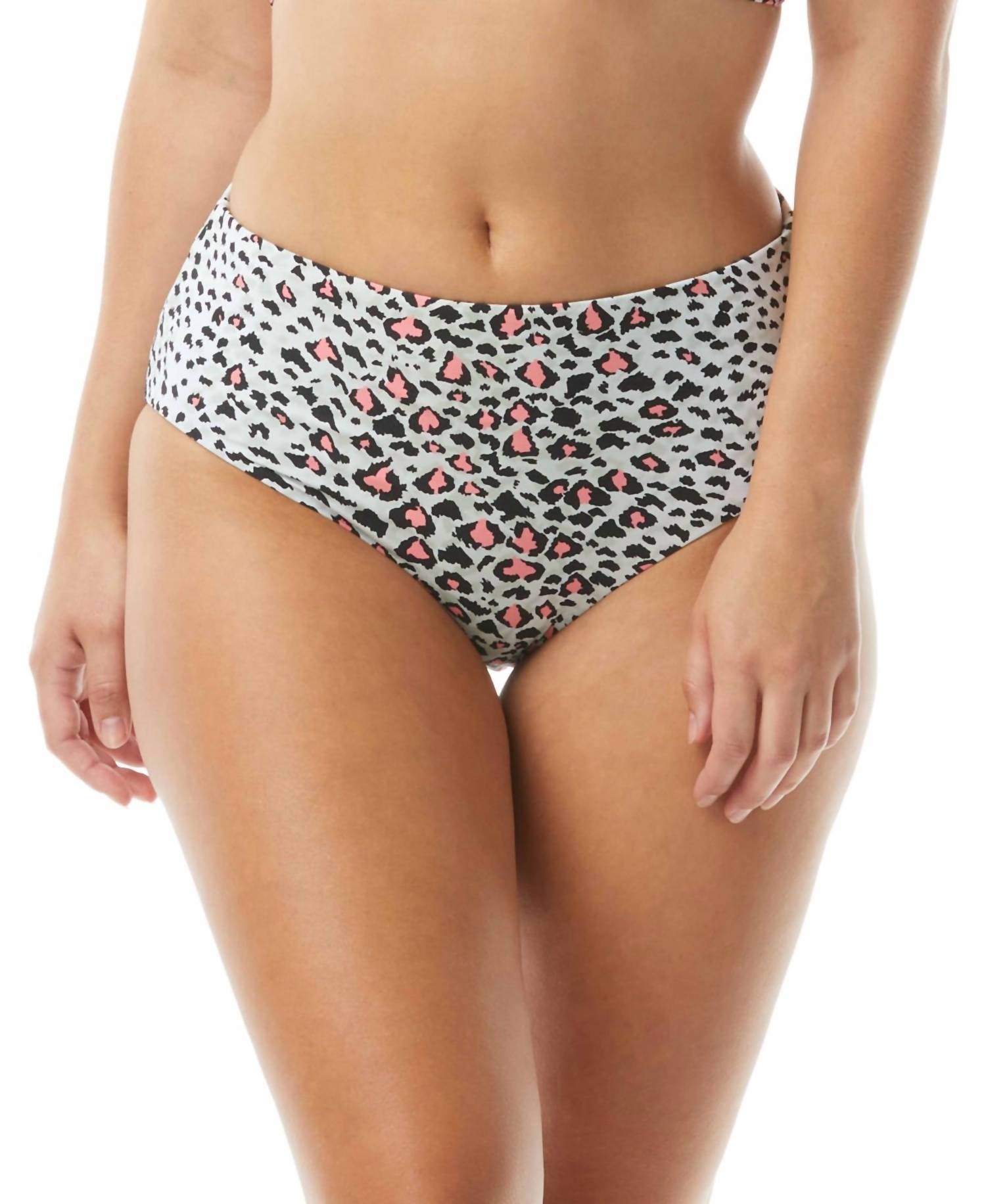 Print Reversible Bikini Bottoms In Leopard Multi