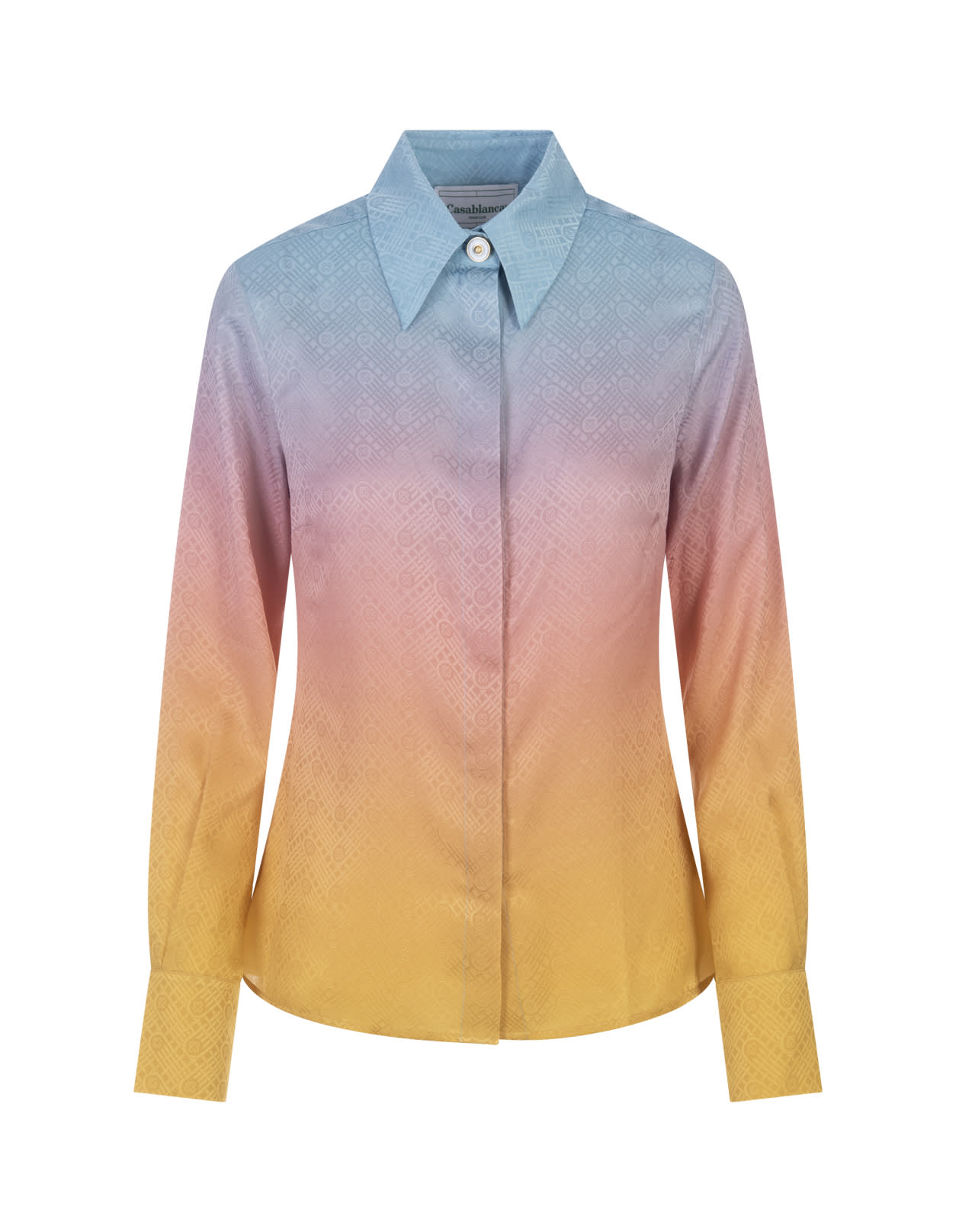 Pastel Gradient silk shirt - Blue