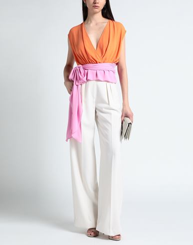 Luckylu Milano Woman Top Orange Size 4 Polyester