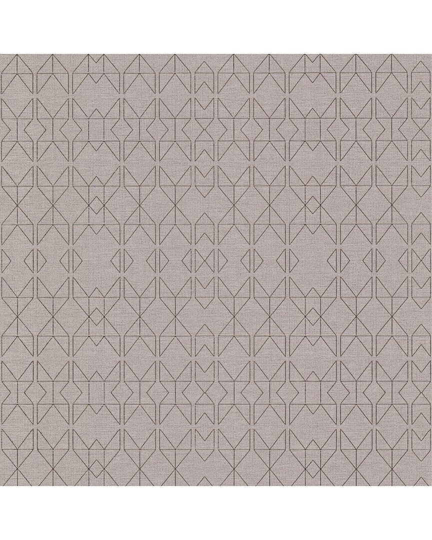 A-Street Prints Paititi Silver Diamond Trellis Wallpaper