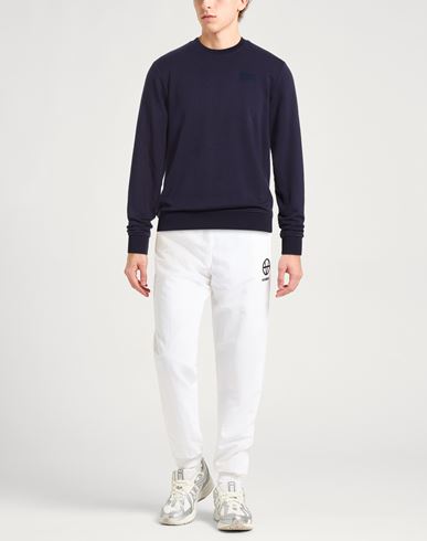 Man Sweatshirt Navy Size L Cotton