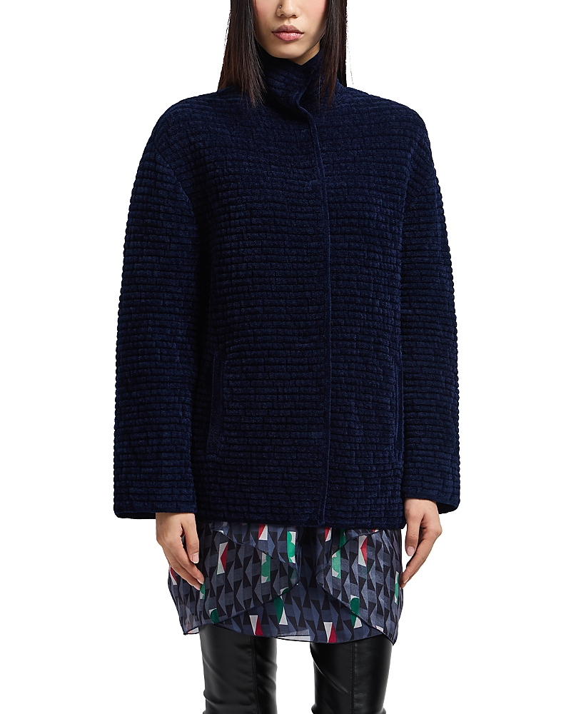 Terry Effect Chenille Jacket