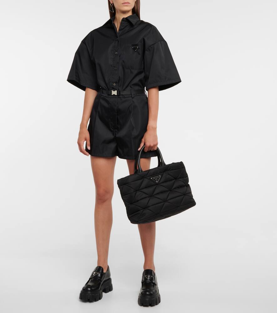 Prada Monolith brushed leather loafers