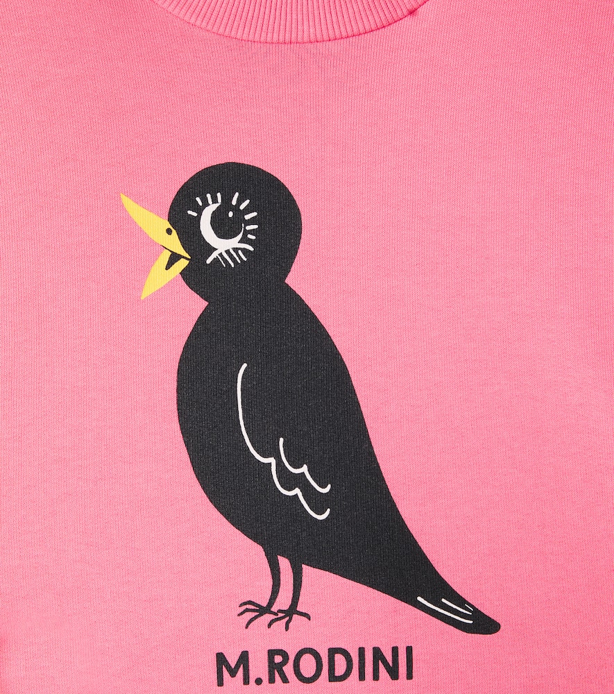Mini Rodini Blackbird cotton jersey sweatshirt