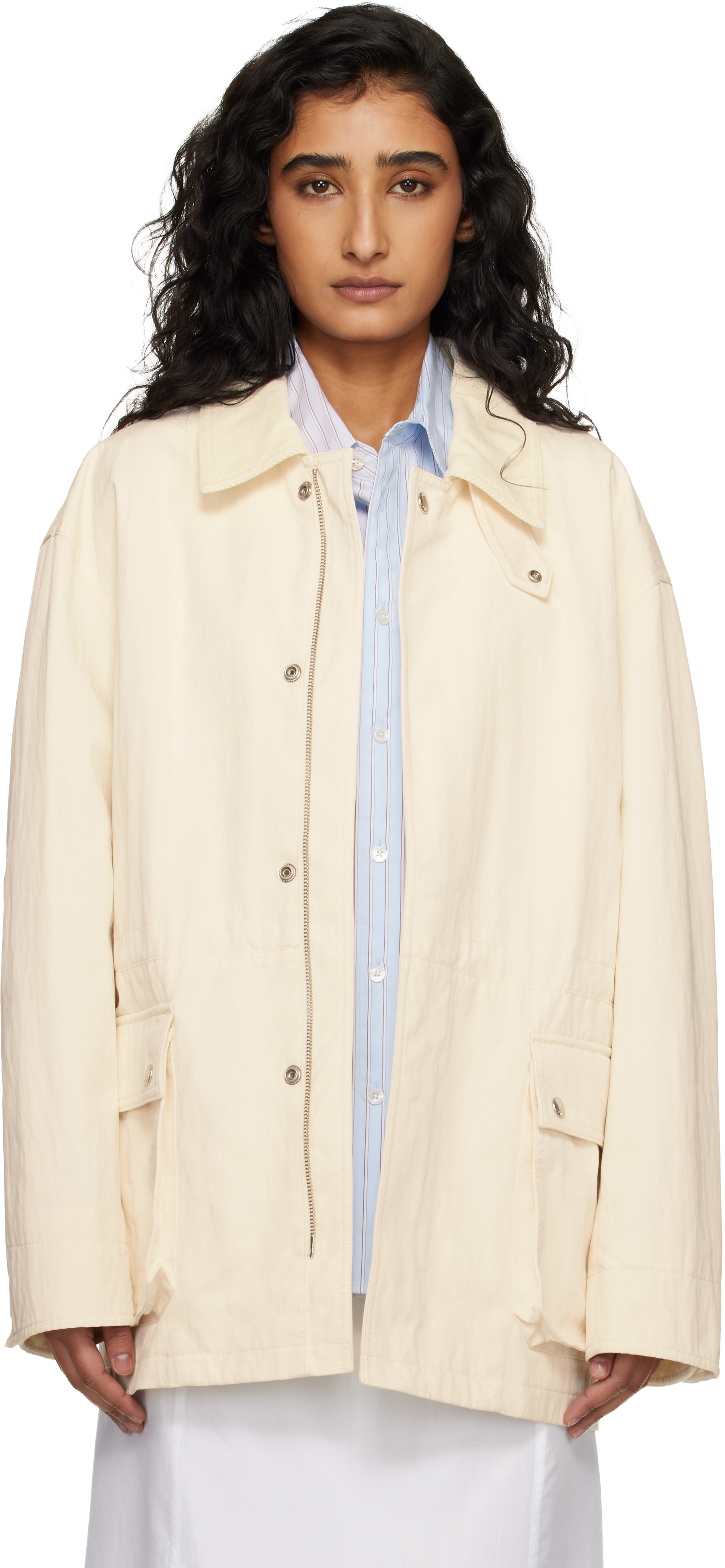 Off-White Cotton Chore Jacket
